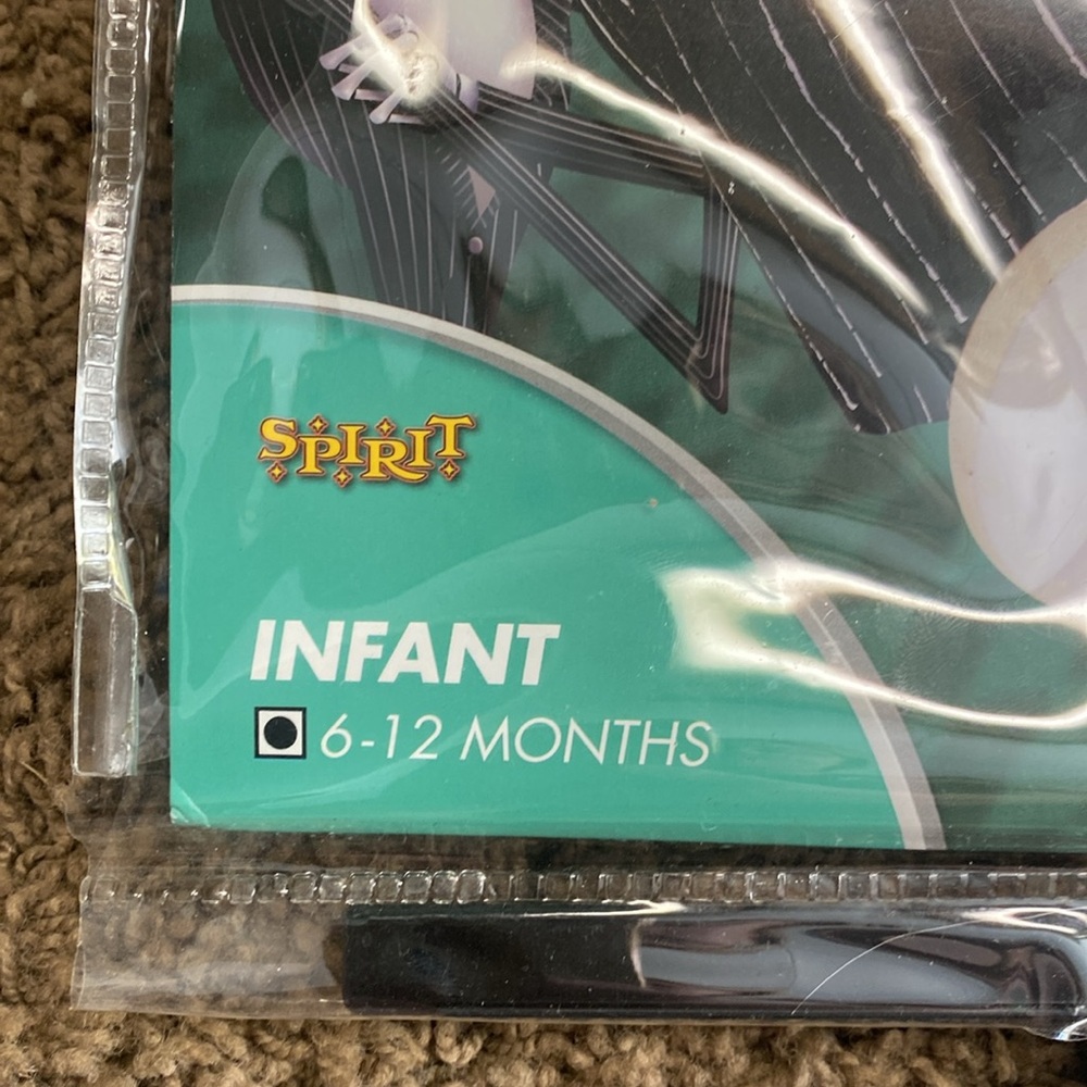 Jack Skellington Nightmare before Christmas Infant 6-12 month Halloween Costume - Picture 2 of 8